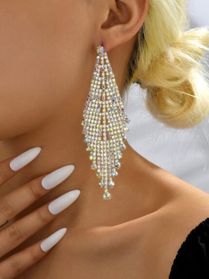 Fashionable Luxury Tassel Dangle Earrings