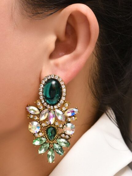 Rhinestone Drop Earrings